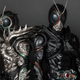 Promotional images of Kamen Riders Black Sun and Shadow Moon for the film Kamen Rider Black Sun.